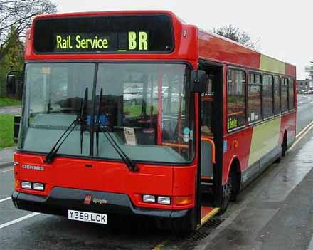 East Lancs Spryte bodied Dennis Dart SLF of Red Rose